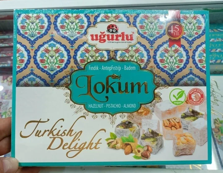 Рахат-лукум Uğurlu с фундуком, фисташками и миндалём 350 г