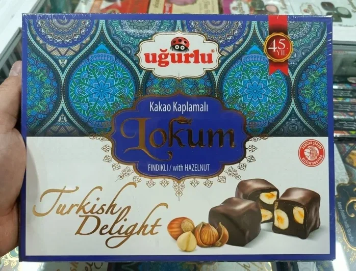Рахат-лукум Uğurlu с фундуком в шоколаде 350 г