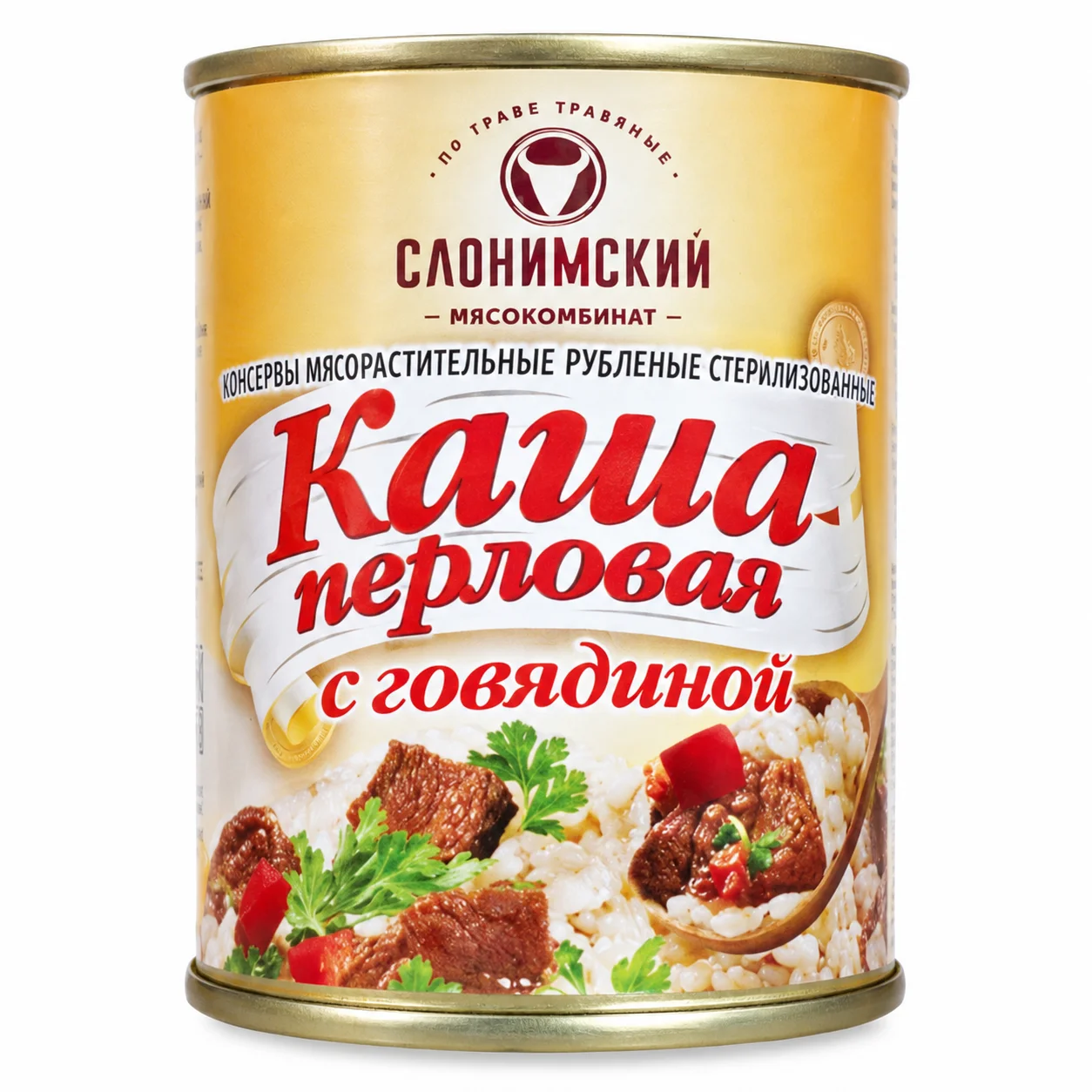 Каша перловая с говядиной Слоним 340 г