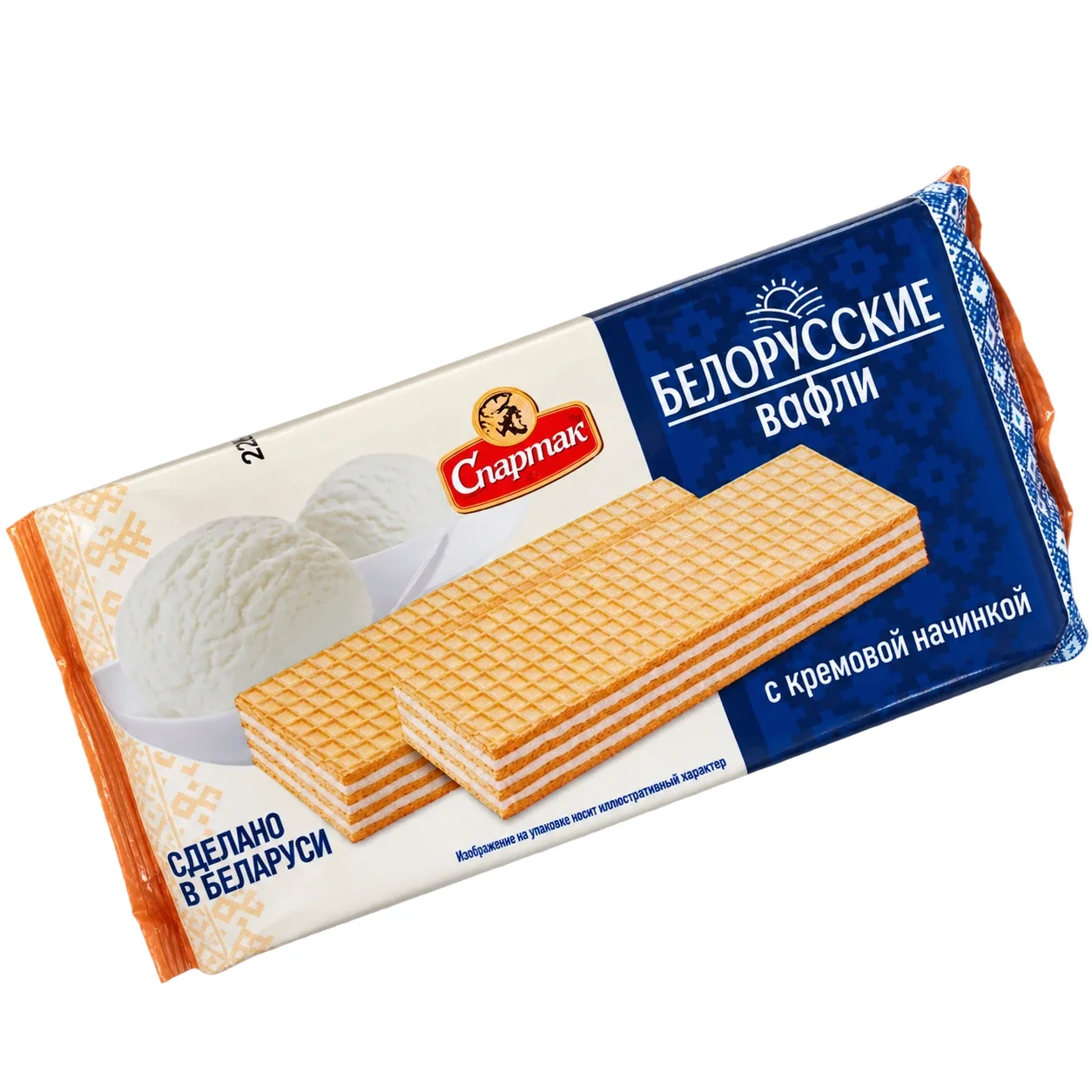 Вафли Белорусские с кремовой начинкой 72 г