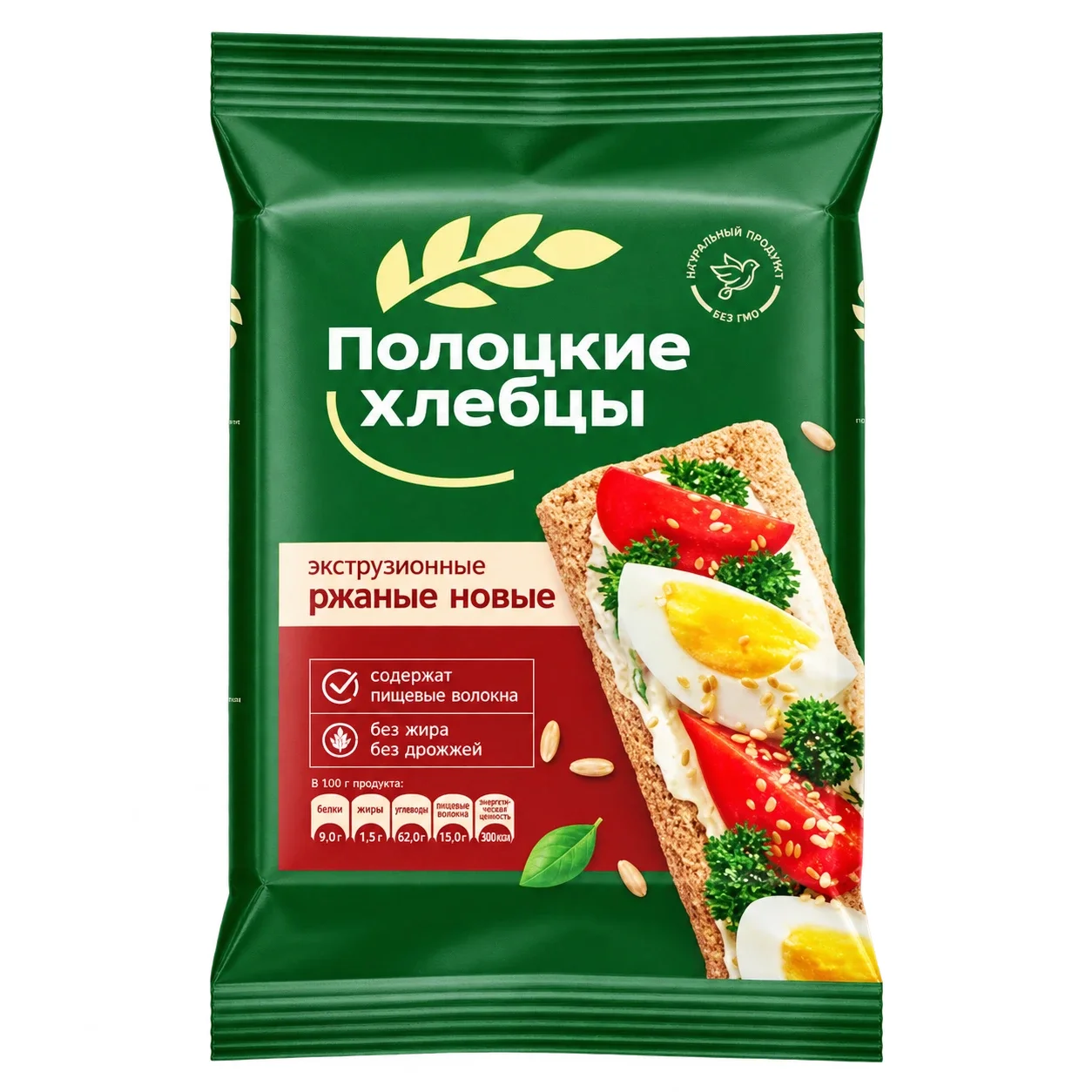 Хлебцы Полоцкие ржаные 80 г
