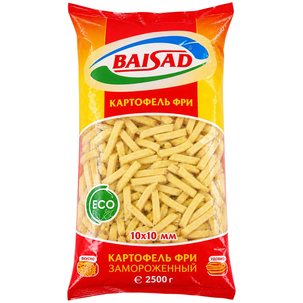 Картофель фри замороженный (10х10мм) 2,5 кг Baisad
