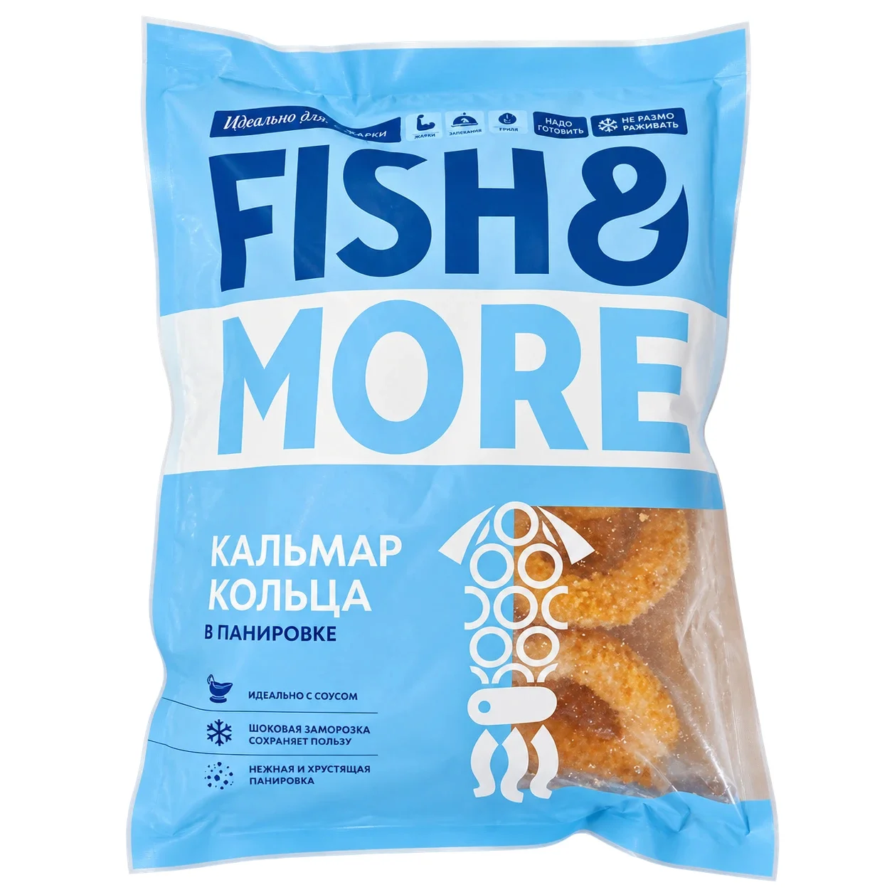 Кольца кальмара в панировке Fish&More 500 г