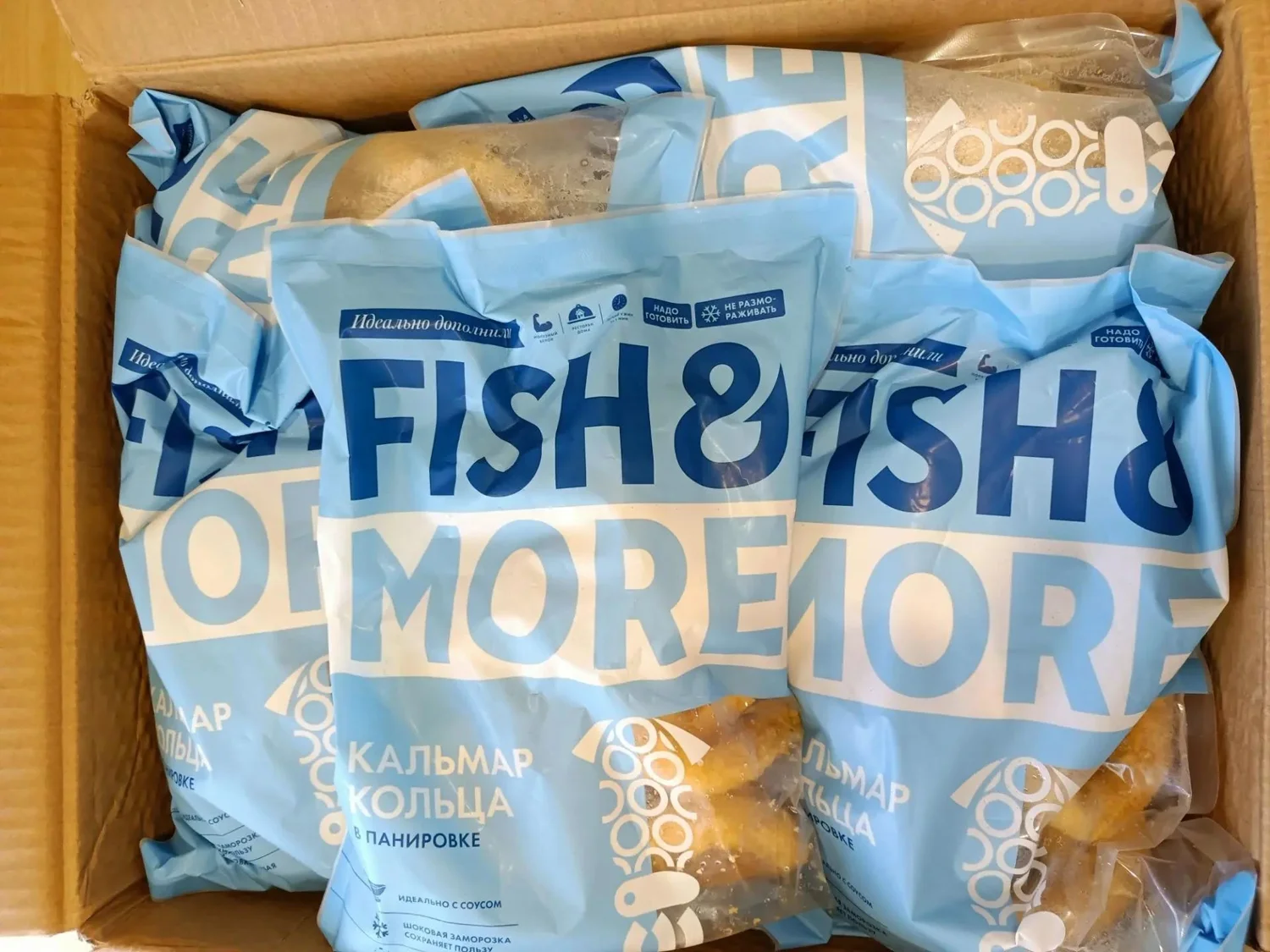 Кольца кальмара в панировке Fish&More 500 г