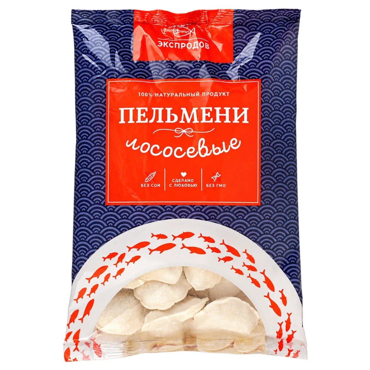 Пельмени из лососевых рыб Лососевые Экспродов 500 г