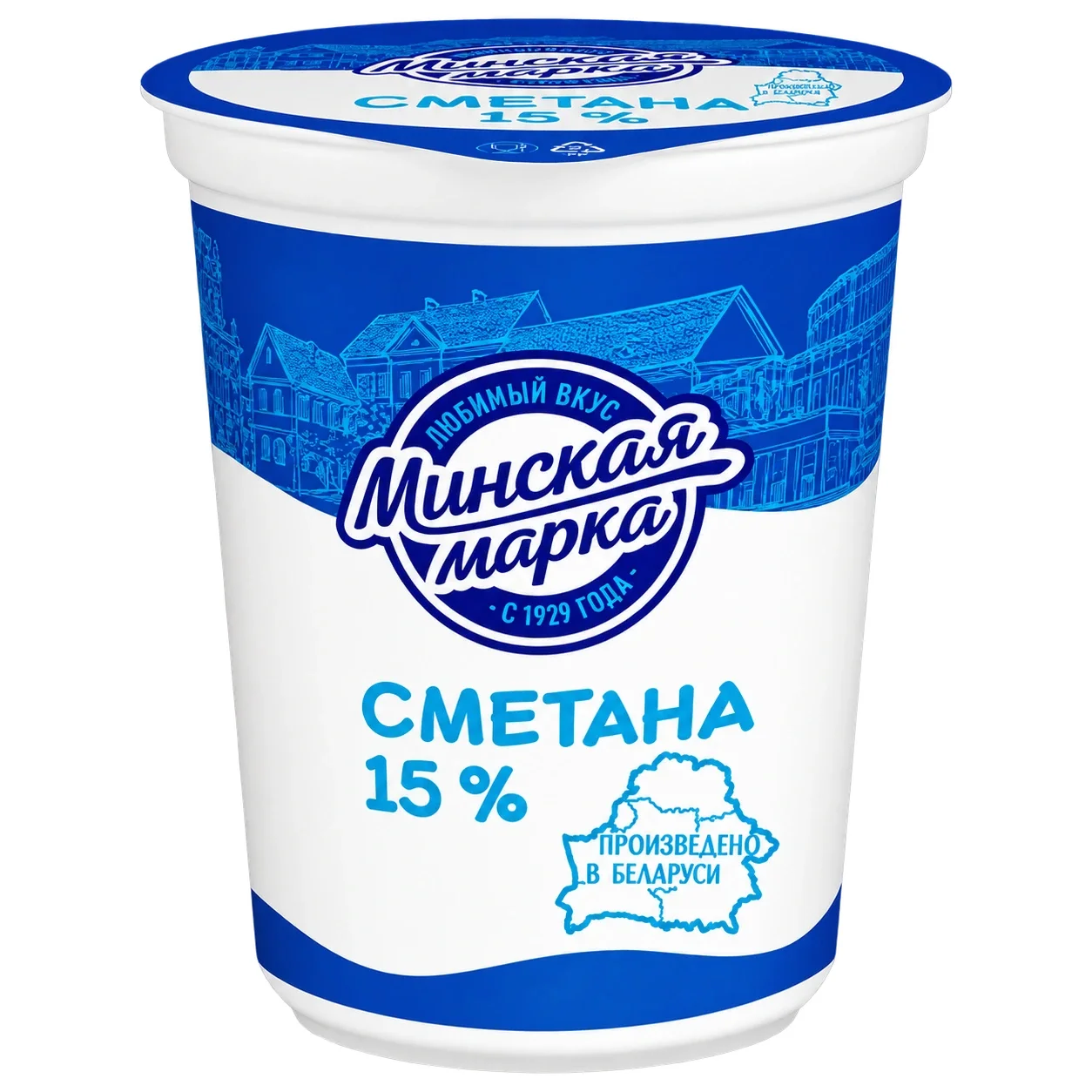 Сметана Минская марка 15% 380 г