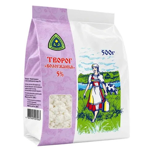 Творог Вологжанка 5% 500 г Вологда