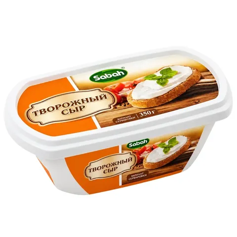 Творожный крем сыр Sabah 55% 350 г, Иран